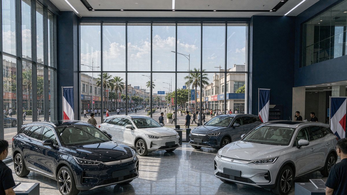 A Chinese brand showroom in an overseas city